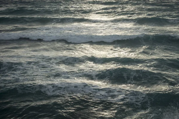 Die Küste Von Ibiza Eines Tages Mit Sehr Schlechtem Meer — Stockfoto