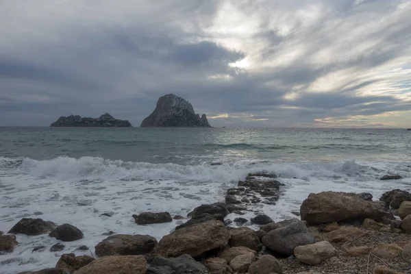 Isla Vedra Mar Ibiza España — Foto de Stock