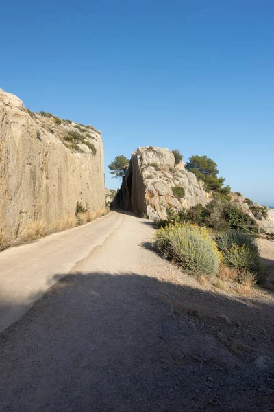 Der Grüne Meerweg Zwischen Oropesa Und Benicasim Spanien — Stockfoto