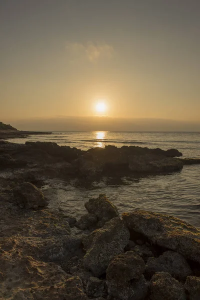 Восход Солнца Море Озила Кабон Испания — стоковое фото