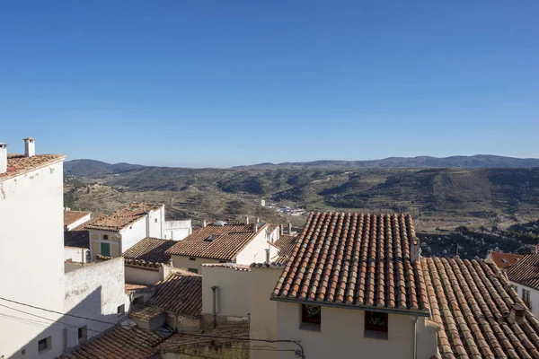 Mirador del pueblo de Morella en el maestrazgo — Foto de Stock