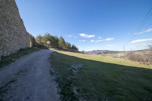 Die Mauern des mittelalterlichen Dorfes Morella — Stockfoto