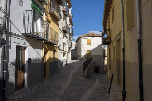 Ulice středověké vesnice Morella — Stock fotografie