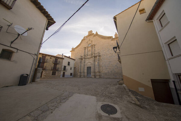 The village church of Ares del Maestre in Castellon