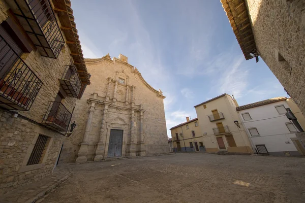 Vesnický kostel v Ares del Maestre v Castellonu — Stock fotografie