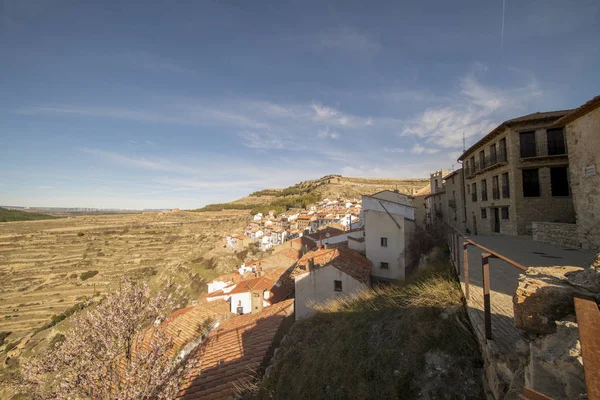 El pueblo de Ares del Maestre en la provincia de Castellón — Foto de Stock