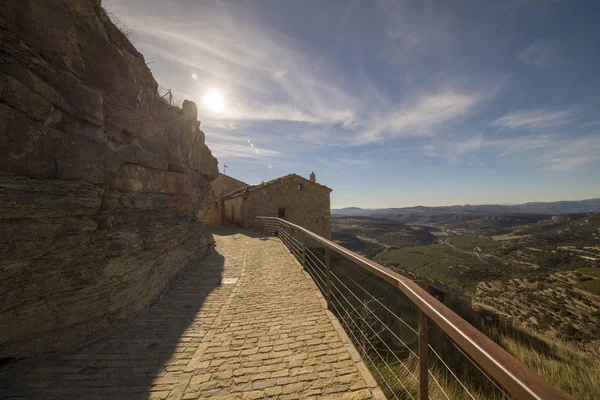 El pueblo de Ares del Maestre en la provincia de Castellón — Foto de Stock