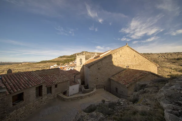 El pueblo de Ares del Maestre en la provincia de Castellón — Foto de Stock