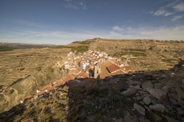 Castellon eyaletinde ki Ares del Maestre köyü