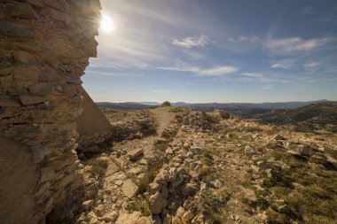 Ares del maestre köyünün yanında güzel manzara