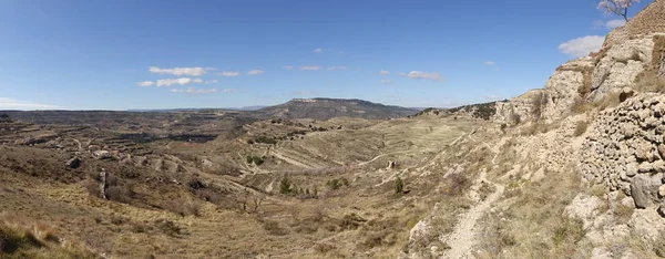 Paysage autour de la ville de Morella à Castellon — Photo