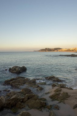 Lloret de Mar sahilinde gün doğumu