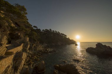 Lloret de Mar Costa Brava gün doğumunda