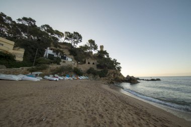 Lloret de Mar Costa Brava gün doğumunda
