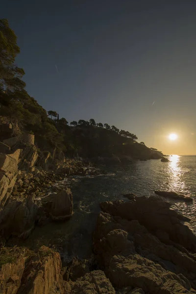 Lloret de Mar au lever du soleil sur la Costa Brava — Photo