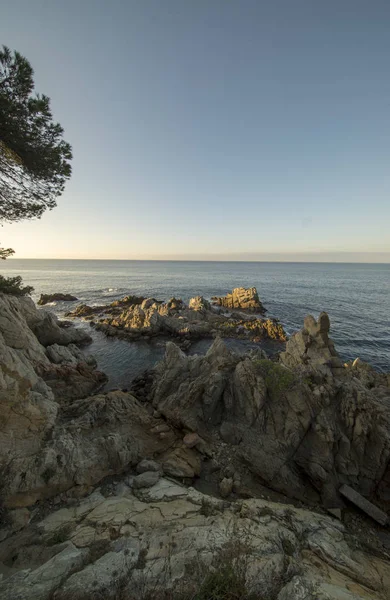 Lloret de Mar ao nascer do sol na Costa Brava — Fotografia de Stock