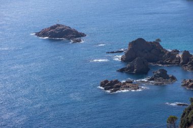 Costa Brava üzerinde Tossa de Mar köyünde