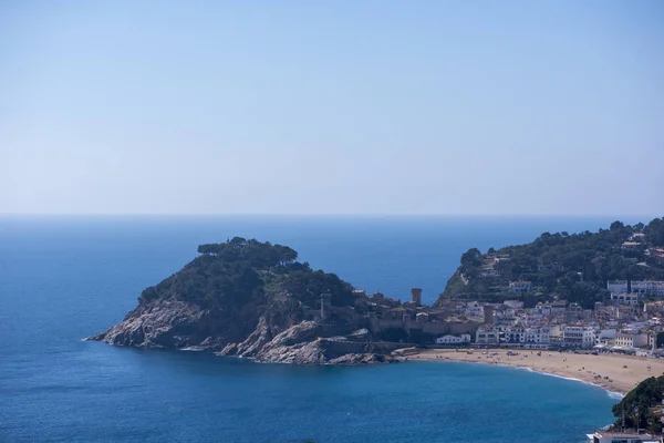 En el pueblo de Tossa de Mar en la Costa Brava —  Fotos de Stock