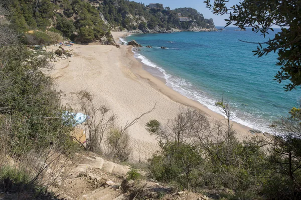 El arroyo llorell por el camino de ronda, Tossa de mar —  Fotos de Stock