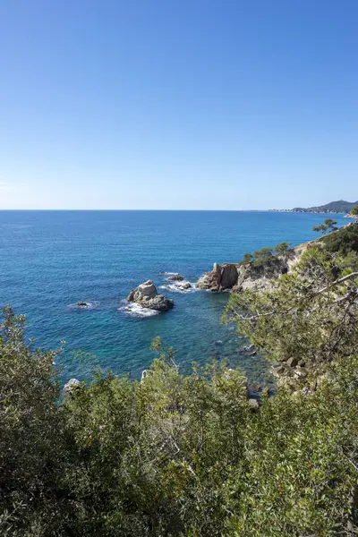 Okrągłe drogi przez Lloret de Mar, Costa Brava — Zdjęcie stockowe