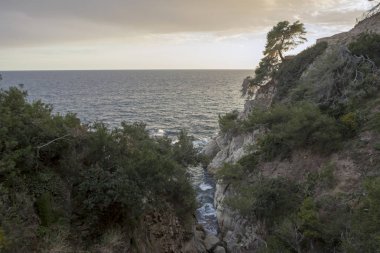 Ronda de Lloret de Mar yolunda gün batımı