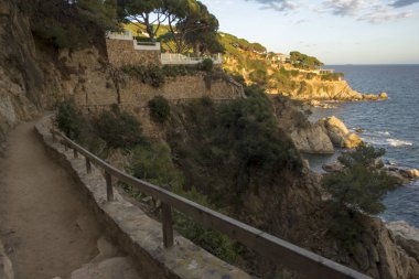 Ronda de Lloret de Mar yolunda gün batımı