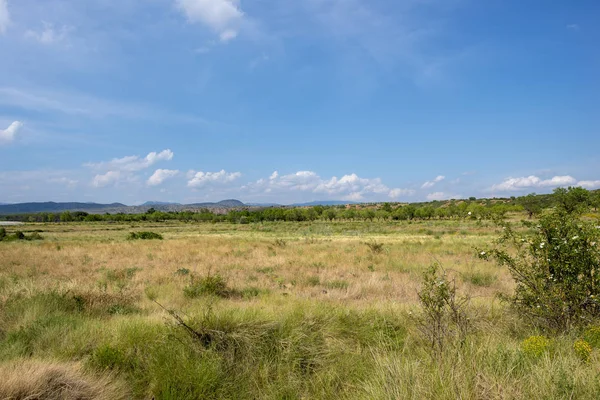 Valbona çevresinde yeşil dağlar ve berrak gökyüzü