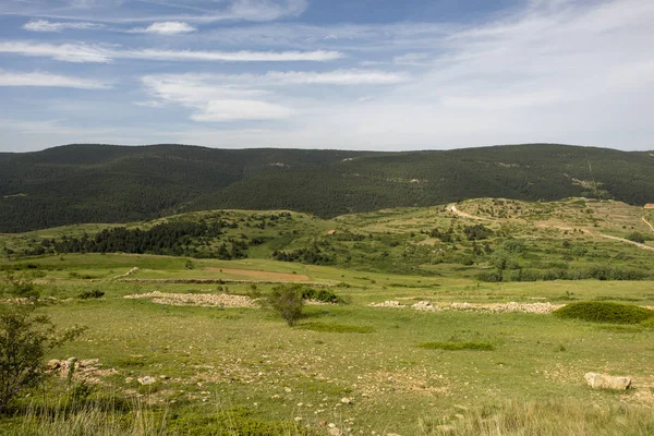 Valdelinares Dağları yaz günü