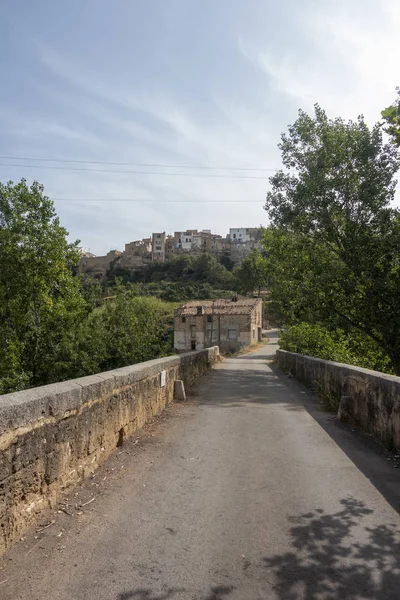 The august road as it passes through the senia — Stock Photo, Image