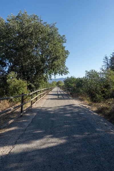 Zelená cesta Ebro v Tarragoně — Stock fotografie