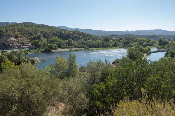 A zöld út az Ebro-ban Tarragona — Stock Fotó