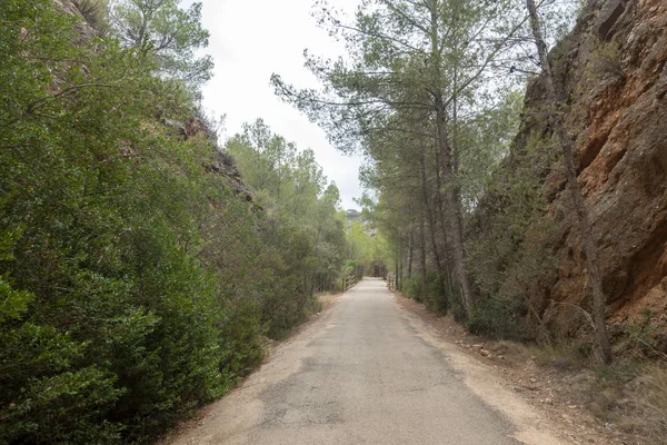 Straße des ebro greenway in tarragona — Stockfoto