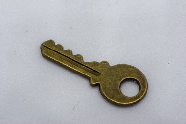 Bazı kilit eski altın anahtar