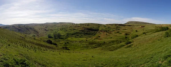 Panoramique des montagnes de Valdelinares en été — Photo