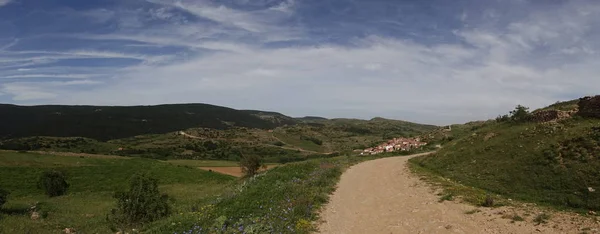 Panoramica dei monti Valdelinares in estate — Foto Stock