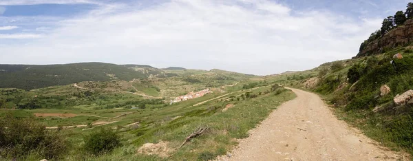 Panoramica dei monti Valdelinares in estate — Foto Stock