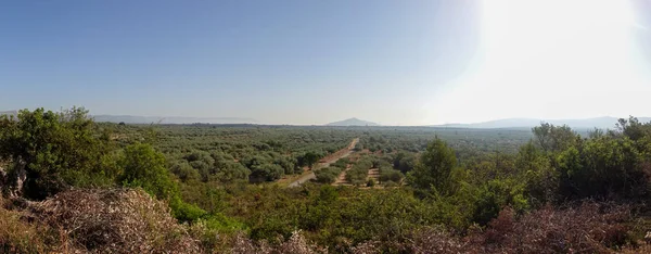 Panorama över Valdelinares fjällen på sommaren — Stockfoto