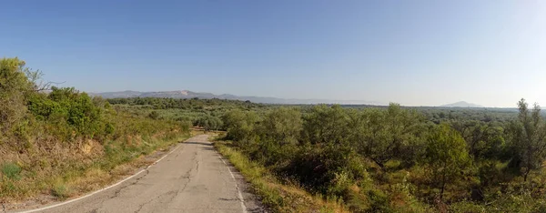 Panorâmica das montanhas de Valdelinares no verão — Fotografia de Stock