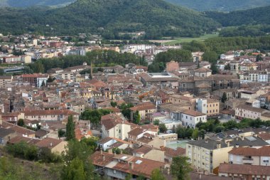 Girona ilinde bir Olot yanardağı Tırmanma