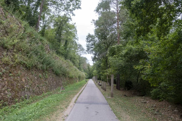 Girona'nın iç mekinde Vía Verde del Ferro ve Carbo — Stok fotoğraf