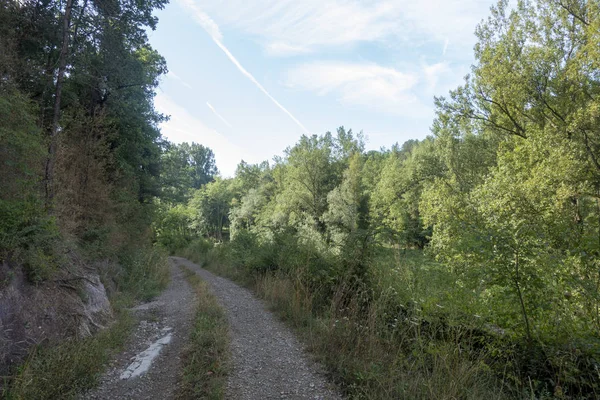 Il percorso ter attraverso l'interno di Girona — Foto Stock