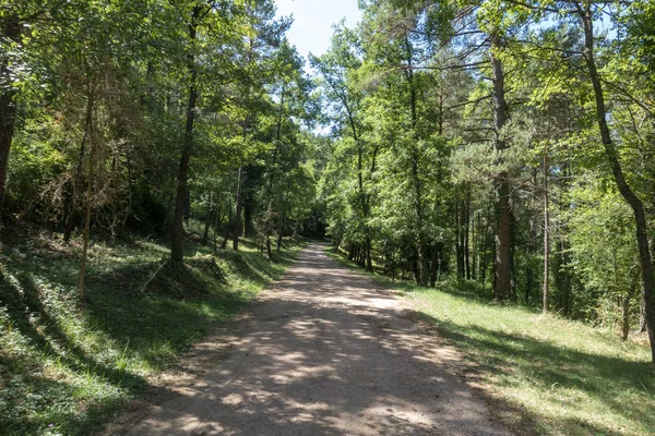 De ter route door het binnenland van Girona — Stockfoto