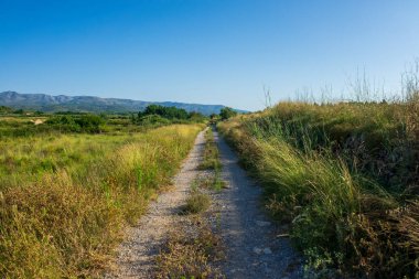 İspanya, Castellon 'dan geçerken Ağustosun manzarası