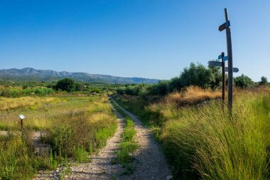 İspanya, Castellon 'dan geçerken Ağustosun manzarası