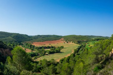 İspanya, Castellon 'dan geçerken Ağustosun manzarası