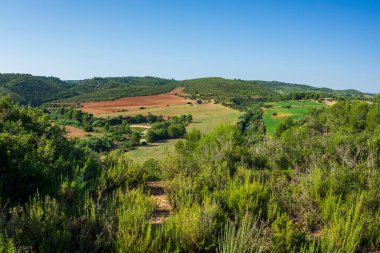 İspanya, Castellon 'dan geçerken Ağustosun manzarası