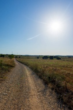 İspanya, Castellon 'dan geçerken Ağustosun manzarası