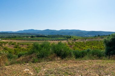 İspanya, Castellon 'dan geçerken Ağustosun manzarası