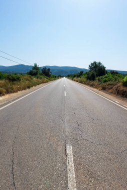İspanya, Castellon 'dan geçerken Ağustosun manzarası