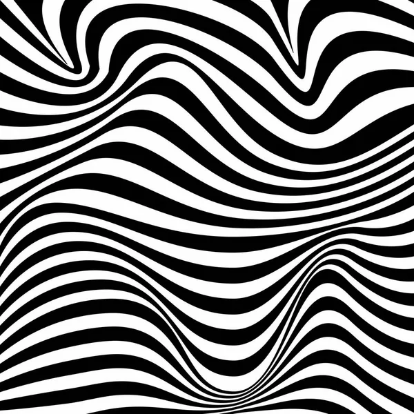 Illusione ottica, design in bianco e nero, vettore Vettoriale Stock